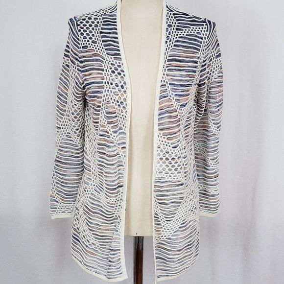 NIC+ZOE Multicolor Open-Front Cardigan - Picture 1 of 8